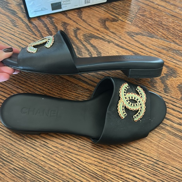 💜Chanel sandal. size 37.5. - Picture 7 of 10